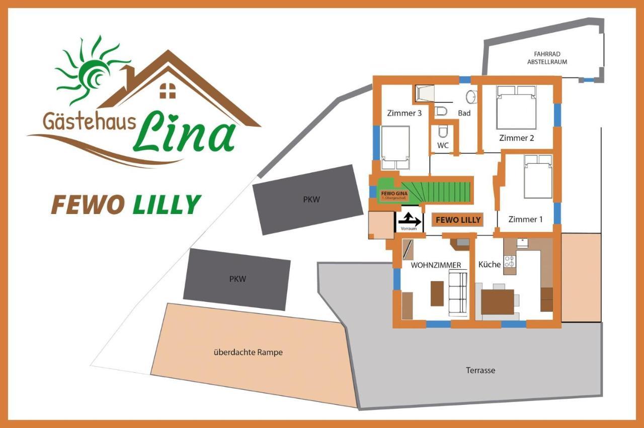 Апартаменты Gaestehaus Lina Тирзе Экстерьер фото